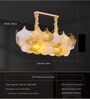 Versailles Petal Gold Crystal Bulb Chandelier Ceiling Light