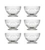 Versailles Transparent Glass ( Set of 6 ) Bowl