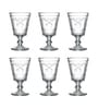 Versailles Transparent Glass ( Set of 6 ) Wine Glass