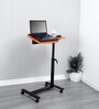 Versatable Metal Portable Table in Brown Finish