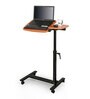 Versatable Metal Portable Table in Brown Finish