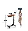 Versatable Metal Portable Table in Brown Finish