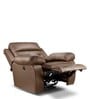 Versatil Leatherette  Motorized 1 Seater Recliner In Brown Colour