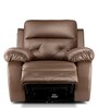 Versatil Leatherette  Motorized 1 Seater Recliner In Brown Colour