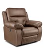 Versatil Leatherette  Motorized 1 Seater Recliner In Brown Colour
