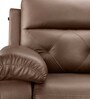 Versatil Leatherette  Motorized 1 Seater Recliner In Brown Colour