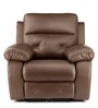 Versatil Leatherette  Motorized 1 Seater Recliner In Brown Colour