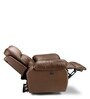 Versatil Leatherette  Motorized 1 Seater Recliner In Brown Colour
