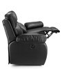 Versatil Leatherette  Motorized 3 Seater Recliner In Black Colour