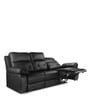 Versatil Leatherette  Motorized 3 Seater Recliner In Black Colour