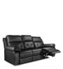 Versatil Leatherette  Motorized 3 Seater Recliner In Black Colour