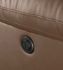 Versatil Leatherette  Motorized 3 Seater Recliner In Brown Colour
