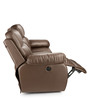 Versatil Leatherette  Motorized 3 Seater Recliner In Brown Colour