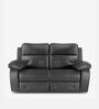 Versatil Leatherette Motorized 2 Seater Recliner In Black Colour