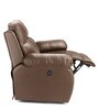 Versatil Leatherette  Motorized 2 Seater Recliner In Brown Colour