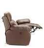 Versatil Leatherette  Motorized 2 Seater Recliner In Brown Colour