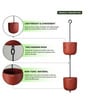 Set Of 2 Red Terracotta Plant Pot
