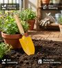 Yellow Versatile Medium Hand Trowel with Wood