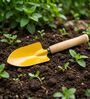 Yellow Versatile Medium Hand Trowel with Wood