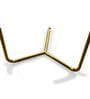 Verso Metal End Table In White & Gold Colour