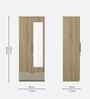 Verta 2 Door Wardrobe With Mirror In Santana Oak & Bamboo Flute Finish