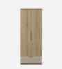 Verta 2 Door Wardrobe In Santana Oak & Bamboo Flute Finish