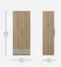 Verta 2 Door Wardrobe In Santana Oak & Bamboo Flute Finish