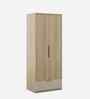 Verta 2 Door Wardrobe In Santana Oak & Bamboo Flute Finish