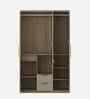 Verta 3 Door Wardrobe With Mirror In Santana Oak & Bamboo Flute Finish