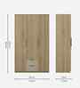 Verta 3 Door Wardrobe In Santana Oak & Bamboo Flute Finish