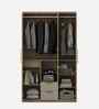 Verta 3 Door Wardrobe In Santana Oak & Bamboo Flute Finish