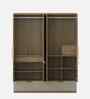 Verta 4 Door Wardrobe In Santana Oak & Bamboo Flute Finish