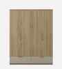Verta 4 Door Wardrobe In Santana Oak & Bamboo Flute Finish