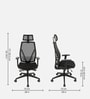 Verta Breathable Mesh HB Ergonomic Chair in Black Colour