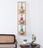 Vertical 3 Punjabi Musicians Multicolour Iron  Wall Art
