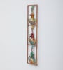 Vertical 3 Punjabi Musicians Multicolour Iron  Wall Art