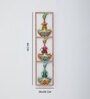 Vertical 3 Punjabi Musicians Multicolour Iron  Wall Art