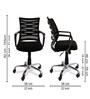 Vertigo Ergonomic Mesh Office Chair Mid Back In Black Colour