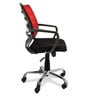 Vertigo Ergonomic Mesh Office Chair Mid Back In Red Colour