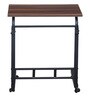 Verto Small Height Adjustable Study Table in Coach Wood Finish