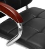 Verto Leatherette Cantilever Chair in Black Colour
