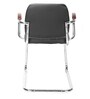 Verto Leatherette Cantilever Chair in Black Colour