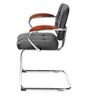 Verto Leatherette Cantilever Chair in Black Colour