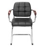 Verto Leatherette Cantilever Chair in Black Colour
