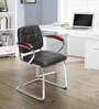 Verto Leatherette Cantilever Chair in Black Colour