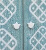 Verve Solid Wood Sideboard In Blue and White Colour