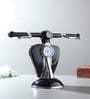 Silver Vespa Table Clock