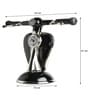 Silver Vespa Table Clock