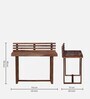 Wiesmen Sheesham Wood Writing Table In Rustic Teak Finish