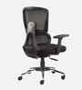 Vestra Medium Back Ergonomic Chair In Black Finish